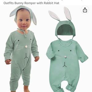 Easter Baby Outfit Onesie Mint